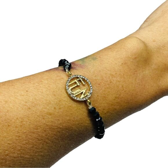 2/$20💥 Farah Jewelry Glass Stone "FUN" Bracelet - Picture 2 of 9